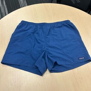 Patagonia Navy and Black Athletic Shorts